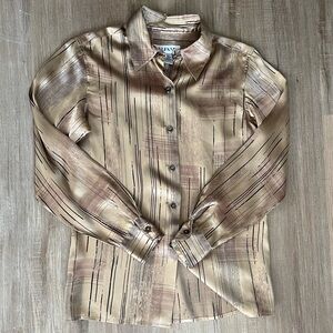 100% silk blouse button down quiet luxury elevated basic old money eclectic